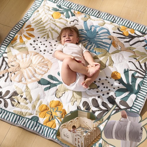 Baby play mat for floor - play, x
