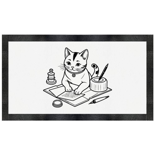 Cat writing letter pet - 'cat, letter'