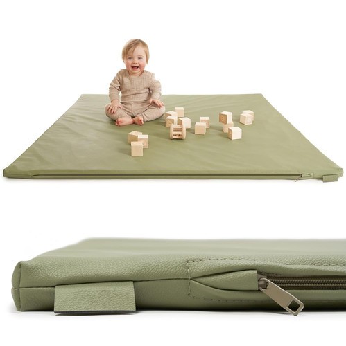 Baby play mat vegan leather - play,
